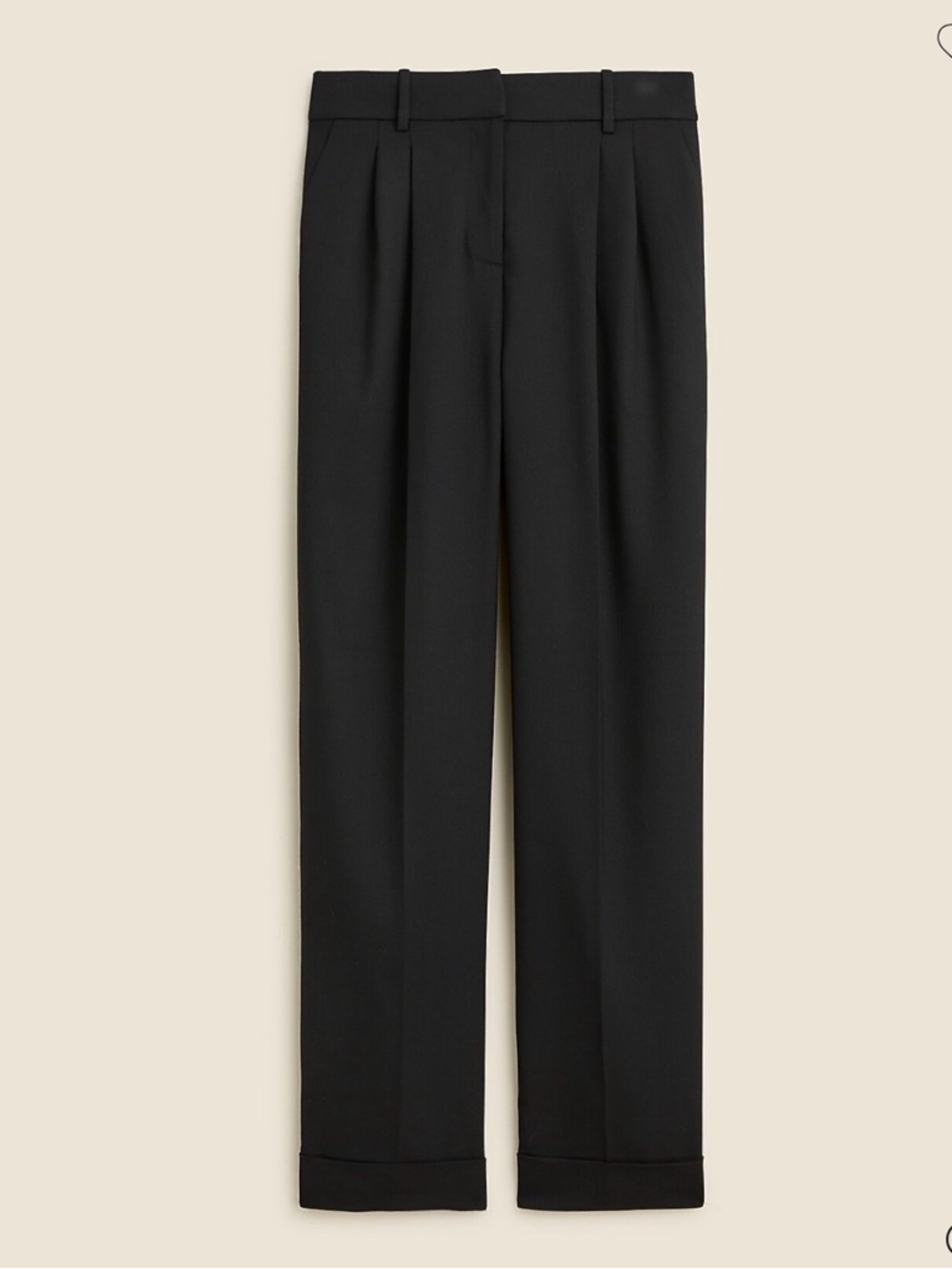 J Crew Wide Leg Essential Pant in Italian city wool blend